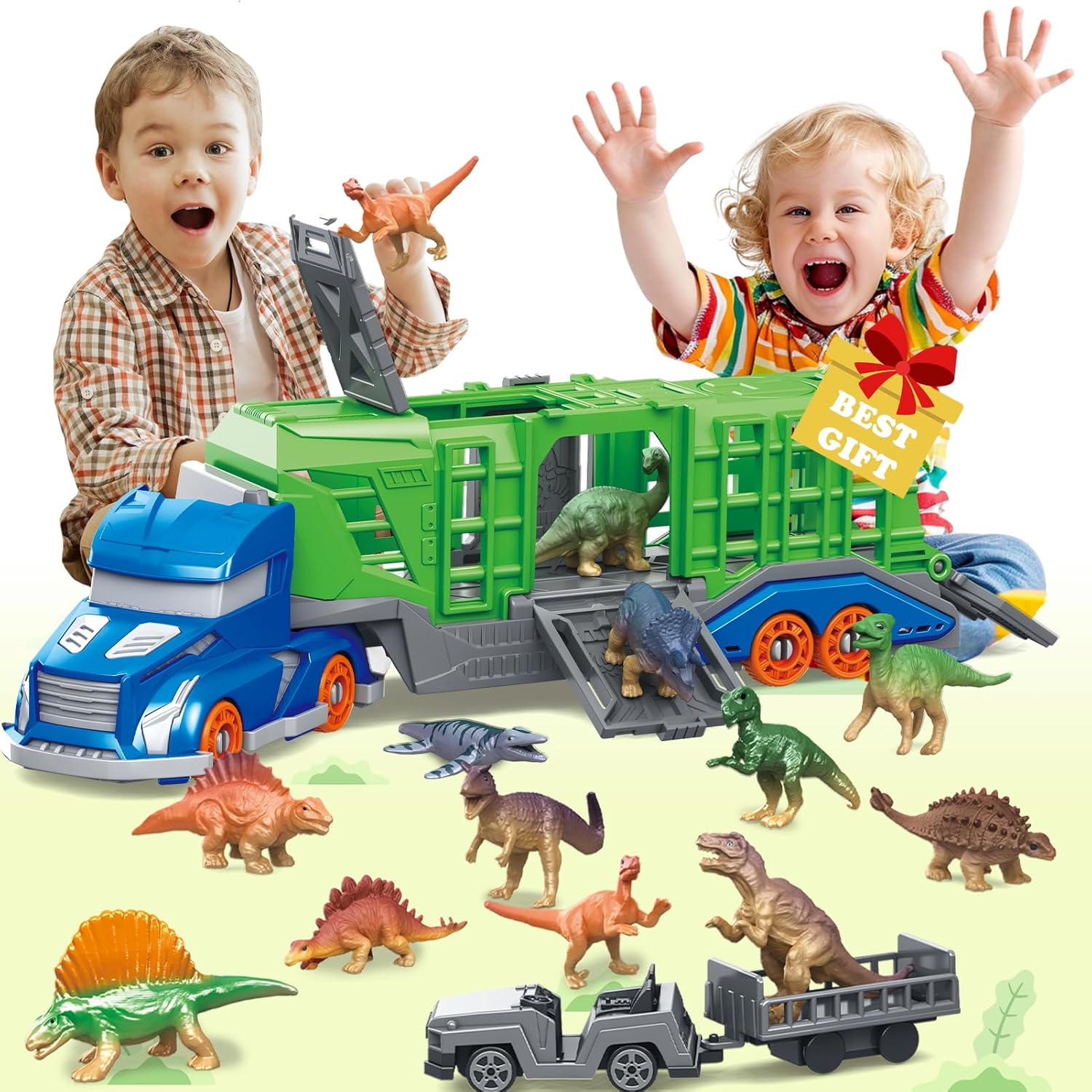 Kids Toys Dinosaur - Набор игрушек: Транспортное средство для перевозки