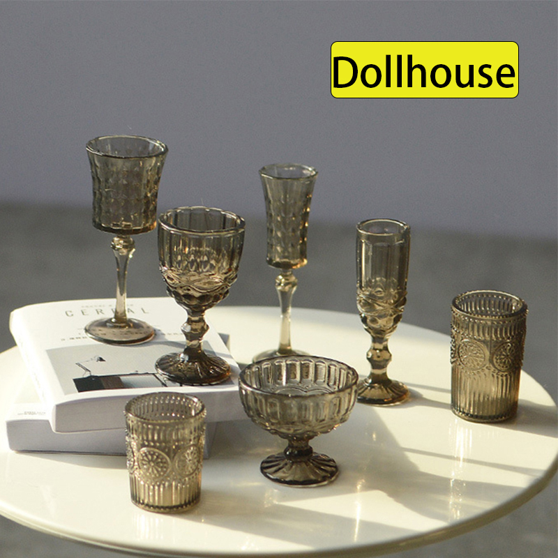 Dollhouse Furniture Set - 7 шт./компл. 1:6 миниатюрная чашка для