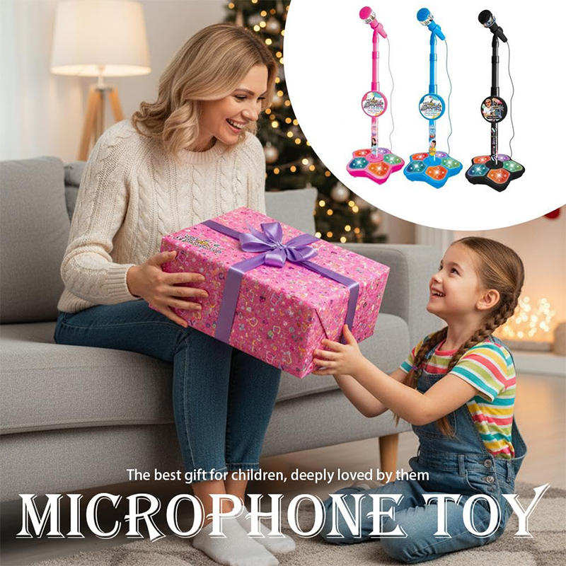 Kids Microphone Karaoke - Универсальный детский микрофон с подставкой, детская