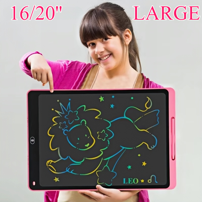 Learning Tablet Kids - 16/20-дюймовая ЖК-доска для рисования, планшет для