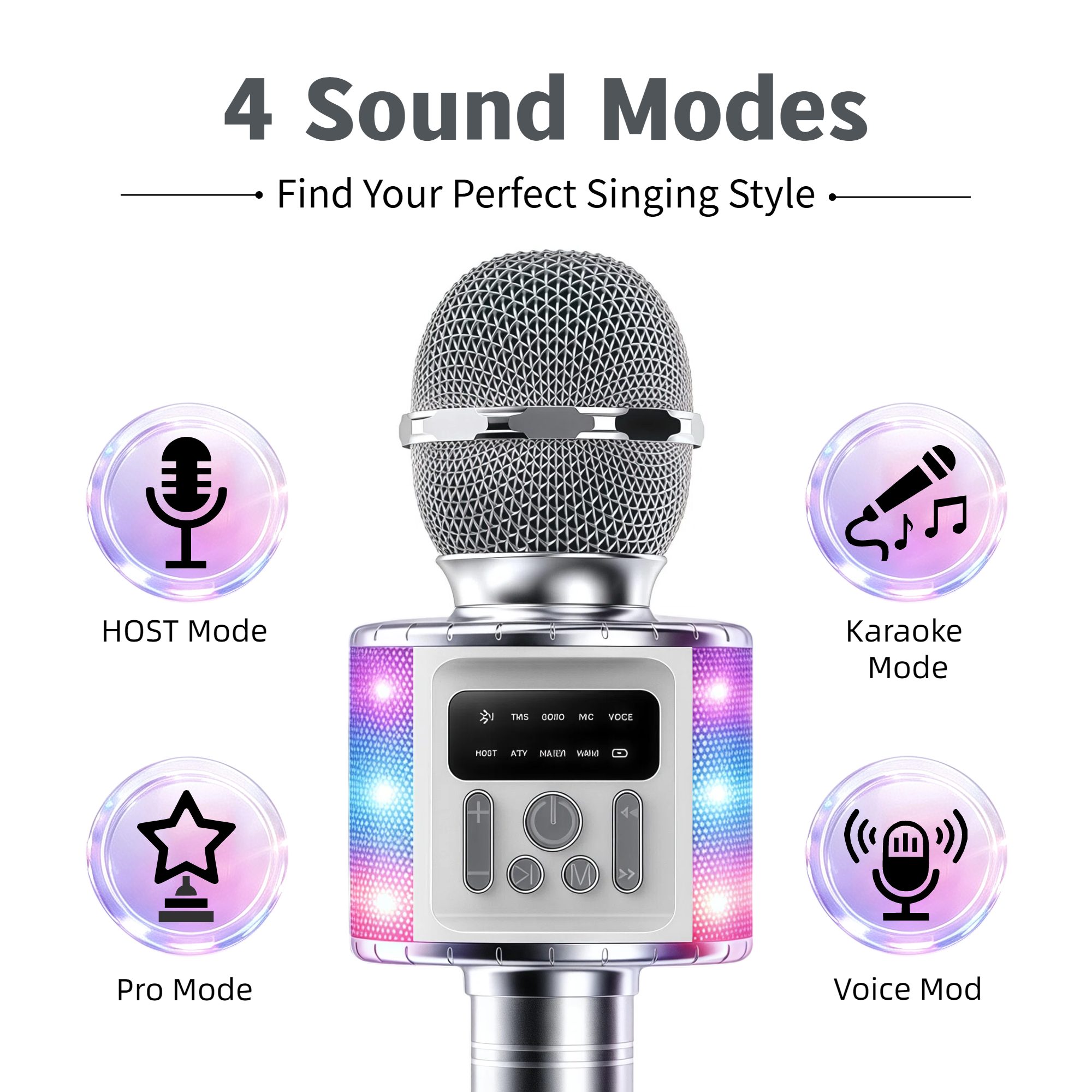 Беспроводной караоке-микрофон  – обзор и цена Kids Microphone Karaoke
