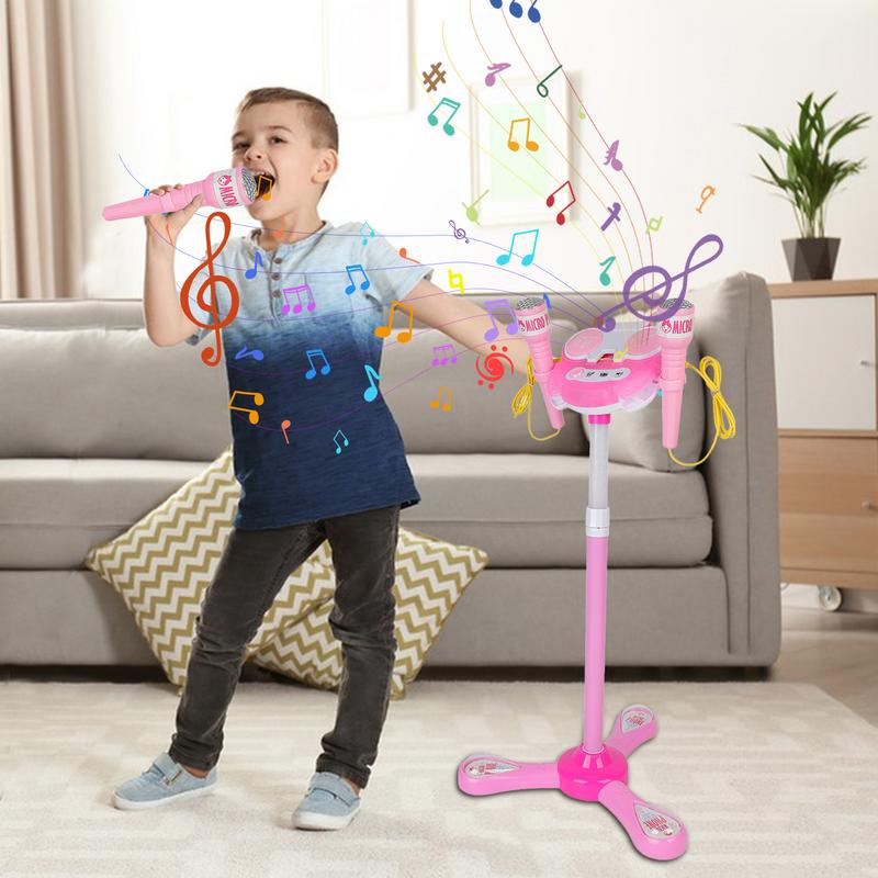 Детский микрофон с подставкой, – обзор и цена Kids Microphone Karaoke