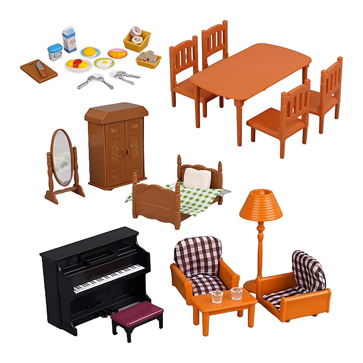 Миниатюрная мебель 1:12 для ку – обзор и цена Dollhouse Furniture Set
